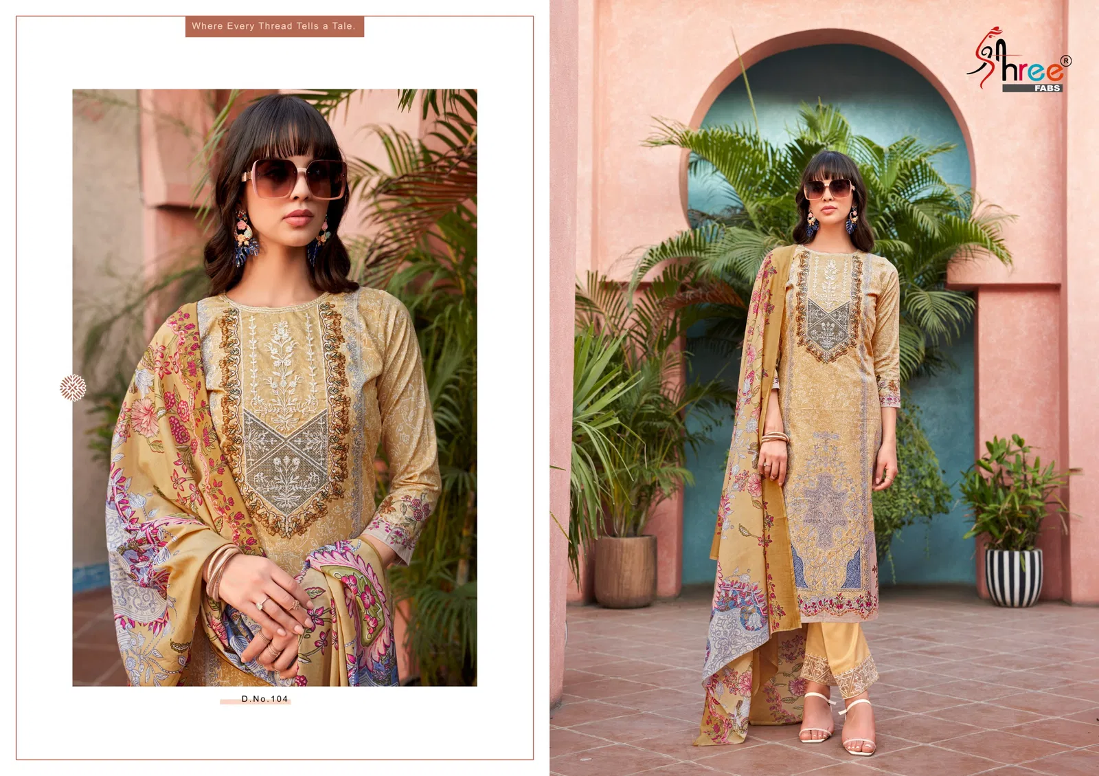 Mashaal Emb Lawn Colletion Vol 1 By Shree Fabs Cotton Salwar Suits Exporters In India